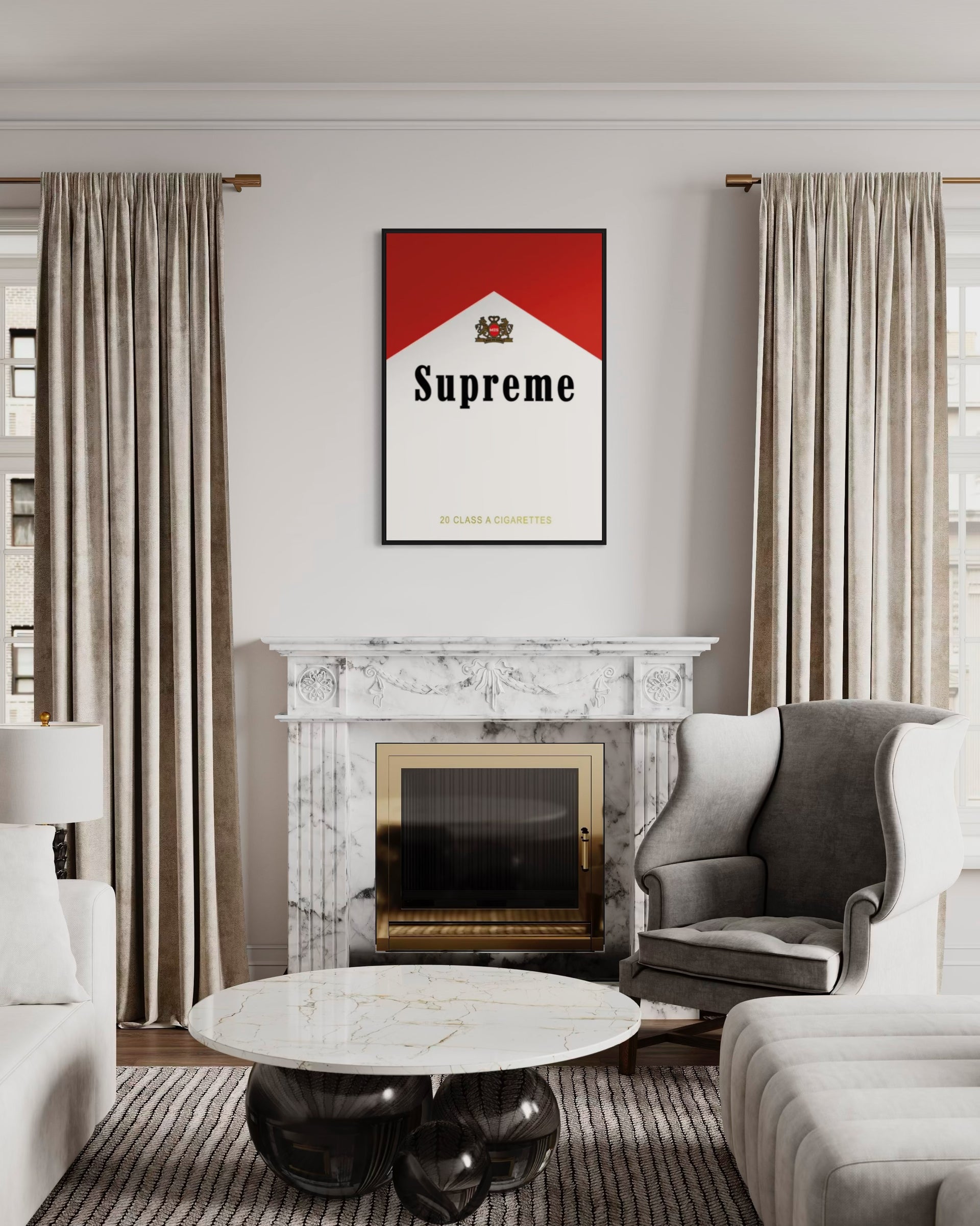 Supreme Marlboro Poster