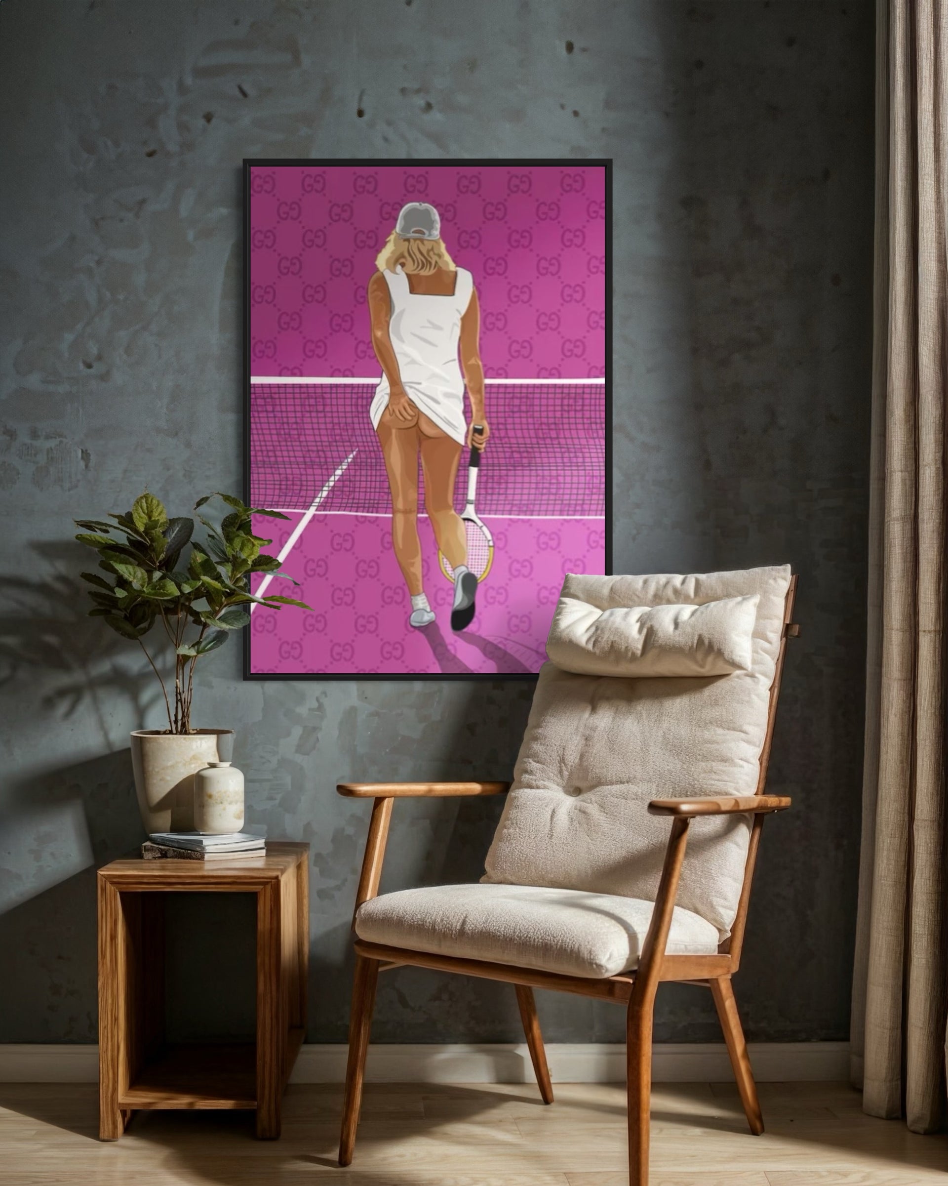 G*cci Bum Tennis Poster