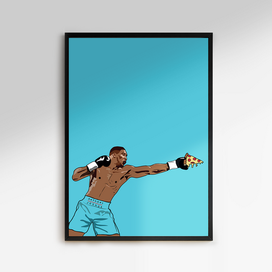 Premium & Sustainable Anthony Joshua Print. Hand crafted in the UK from the highest quality paper, created with sustainable FSC paper. Texturised inks, brings the poster to life. Available to purchase with a Polcore Recycled Plastic Frame with Perspex screening to let your print do the talking. Global Shipping available.