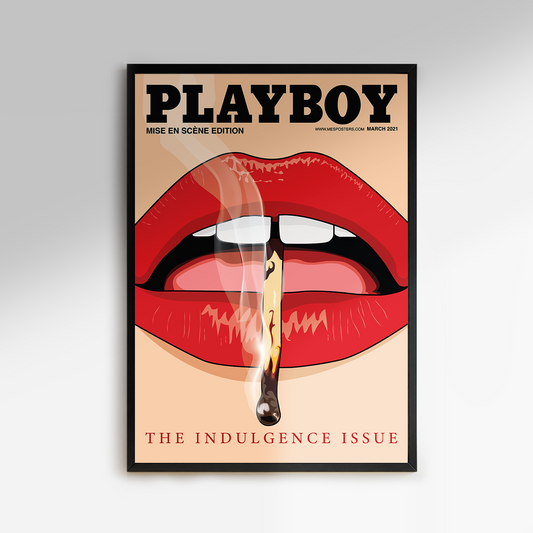 Premium & Sustainable Playboy Magazine Poster Print. Hand crafted in the UK from the highest quality paper, created with sustainable FSC paper. Texturised inks, brings the poster to life. Available to purchase with a Polcore Recycled Plastic Frame with Perspex screening to let your print do the talking. Global shipping