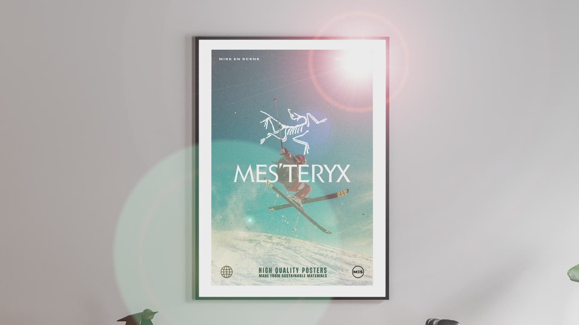 Premium & Sustainable Arc'teryx Poster Print. Hand crafted in the UK from the highest quality paper, created with sustainable FSC paper. Texturised inks, brings the poster to life. Available to purchase with a Polcore Recycled Plastic Frame with Perspex screening to let your print do the talking. 